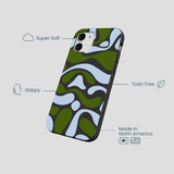 Black Curve and Flow iPhone 12 Mini Case