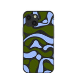 Black Curve and Flow iPhone 13 Mini Case