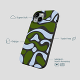 Black Curve and Flow iPhone 14 Case