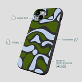 Black Curve and Flow iPhone 15 Plus Case