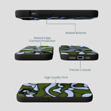 Black Curve and Flow iPhone 15 Case