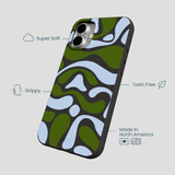 Black Curve and Flow iPhone 16 Plus Case