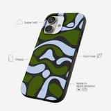Black Curve and Flow iPhone 17 Case