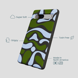 Black Curve and Flow Google Pixel 7a Case