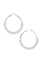 Calla Hoops Silver Large