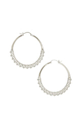 Calla  Hoops Silver Medium