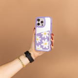 Daisy Lavender Phone Case Card Holder 