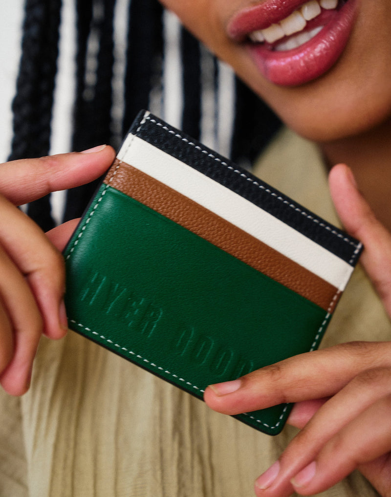 Hyer Goods_Card Wallet_Green Colorblock#color_green-colorblock