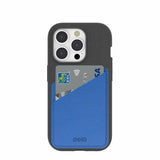 Electric Blue Phone Case Card Holder
