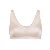 Back Support Full Coverage Wireless Organic Cotton bra (Champagne & Black) - Juliemay Lingerie