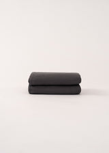 AmourLinen Linen flat sheet Linen flat sheet in Charcoal Linen falt sheet in Charcoal