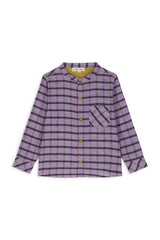 Boys shirt Akir - Purple Checks