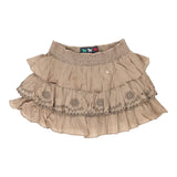 Vintage beige Jeans West Mini Skirt - womens small