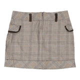 Vintage beige Age 11-12 Jct Junior Mini Skirt - girls 27" waist