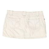Vintage cream Blasting Mini Skirt - womens 32" waist