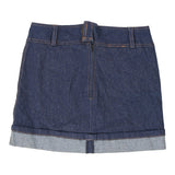 Vintage blue Updown Denim Skirt - womens 26" waist