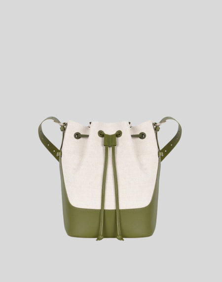 Canvas Cinch Bucket Bag