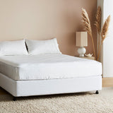 Cloud | Sateen+ Fitted Sheet Made with 100% Organic Bamboo #Color_cloud