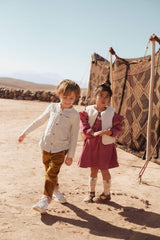 Boy's shirt Akir - Cream Stripes