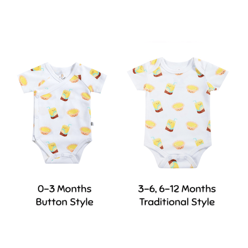the wee bean onesie newborn style and over the head style