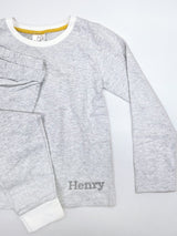 Toddler & Big Kid Cotton Knit PJ Set (Erawan Grey)