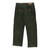 Giorgio Armani Cord Trousers - 30W 26L Green Cotton