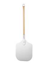 Anygleam 30x35cm Pizza Spatula With Wooden Handle Bakeware Kitchen Tools No Oxidation