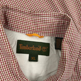 Timberland Checked Shirt - XL Red Cotton