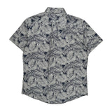 Tommy Hilfiger Short Sleeve Shirt - Medium Navy Cotton