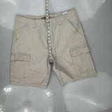 Wrangler Cargo Shorts - 32W 10L Beige Cotton