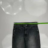 Avirex Wide Leg Graphic Jeans - 33W 28L Gray Cotton