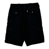 Levis Cargo Shorts - 30W 11L Black Cotton