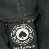 Thrasher Spellout Hoodie - Small Black Cotton