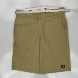 Dickies Shorts - 38W 10L Khaki Polyester Blend