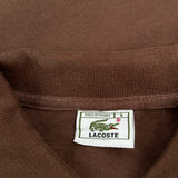 Lacoste Polo Shirt - XL Brown Cotton
