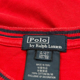 Age 4 Polo By Ralph Lauren T-Shirt - XS Red Cotton