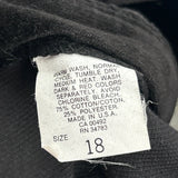 Lee Cord Trousers - 34″ Waist Black Cotton Blend