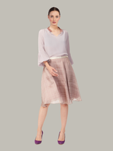 ZINNIA | Cavalier-Sleeves Silk Blouse