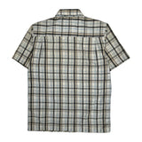 Avirex Checked Short Sleeve Shirt - Medium Beige Cotton