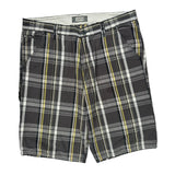 Levis Checked Shorts - 38W 10L White Cotton