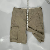 Levis Cargo Shorts - 32W 11L Khaki Cotton