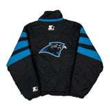 Panthers Starter Windbreaker - Medium Black Nylon