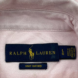 Ralph Lauren Polo Shirt - Large Pink Cotton