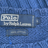 Polo By Ralph Lauren Jumper - Large Blue Cotton