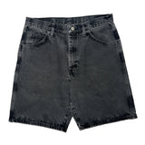 Wrangler Denim Shorts - 32W 9L Grey Cotton