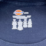 Dickies T-Shirt - Large Blue Cotton