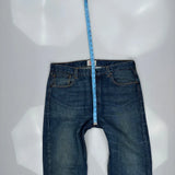 501 Levis Jeans - 36W 30L Blue Cotton