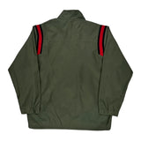 Age 14-16 Nike Striped Windbreaker - Large Red Polyester