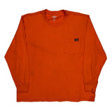 Dickies Long Sleeve T-Shirt - 2XL Orange Cotton