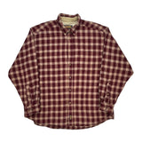 Woolrich Checked Flannel Shirt - XL Cream Wool
